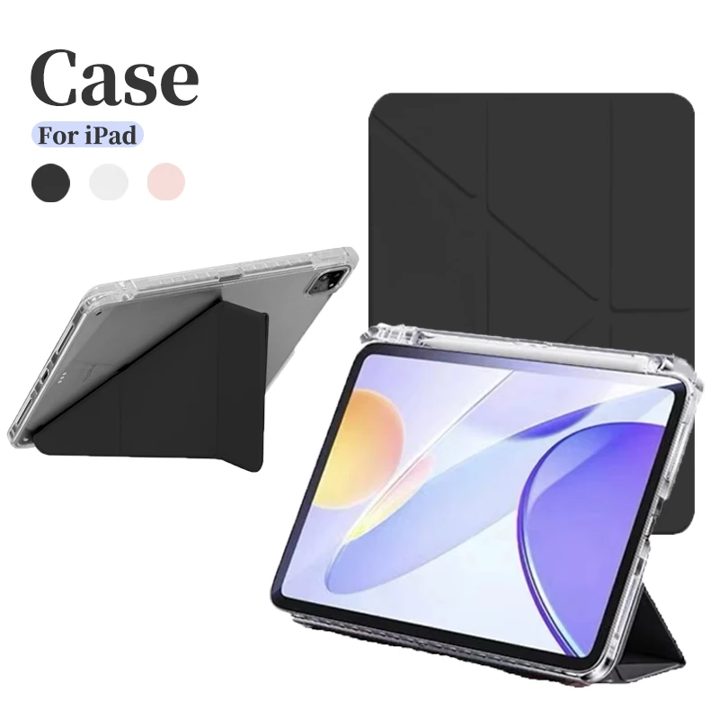 

For iPad Air 6 2024 Cses For Tablet Air 4 5 10.9 iPad Pro 11 10 Gen 9th 8th 6th 5th 2022 2021 2022 Smart Case with Pen Holder