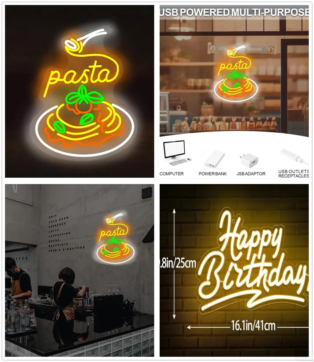 أفضل 10 2025 علامة نيون LED داخلية مخصصة للإعلان عن متجر المعكرونة وحفلات الزفاف والمكاتب والمدارس للزينة الداخلية #3