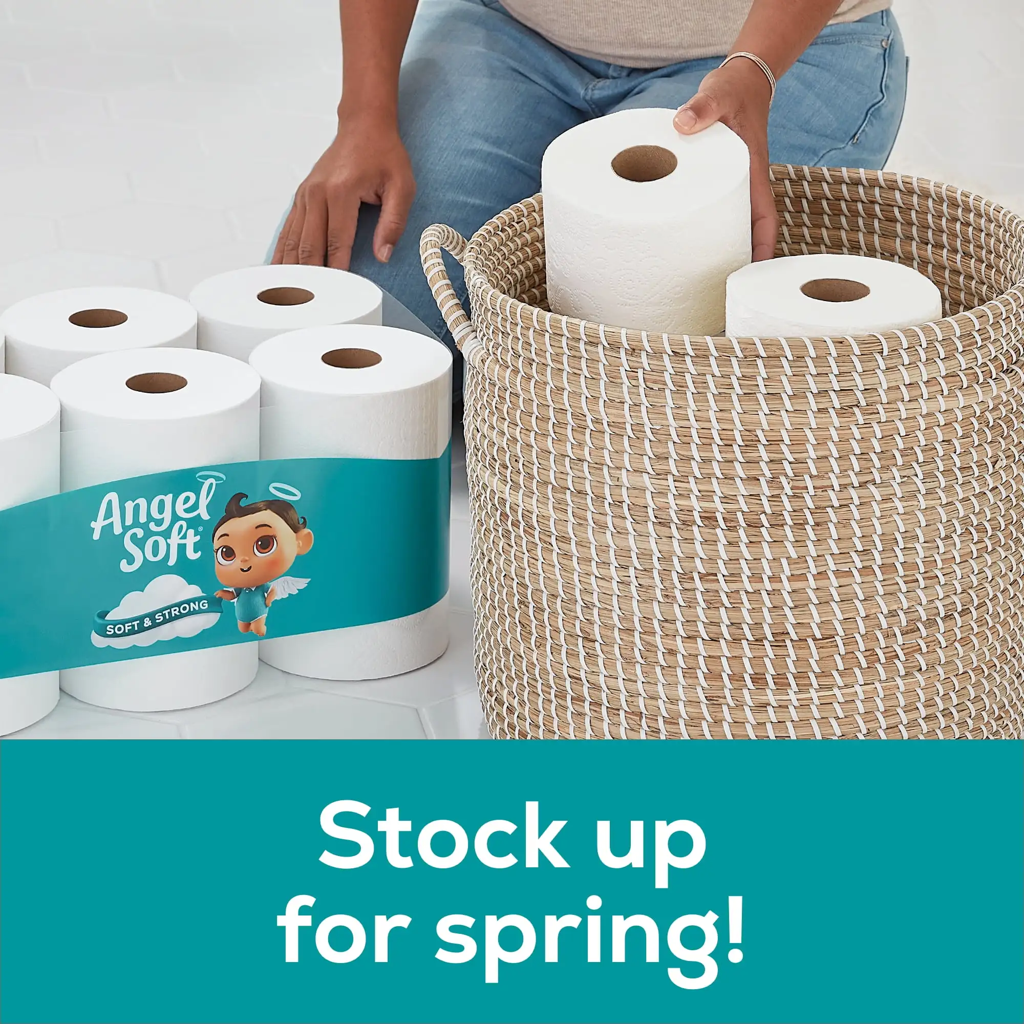 Papel Higiênico Anjo Macio e Forte, 48 Mega Rolls