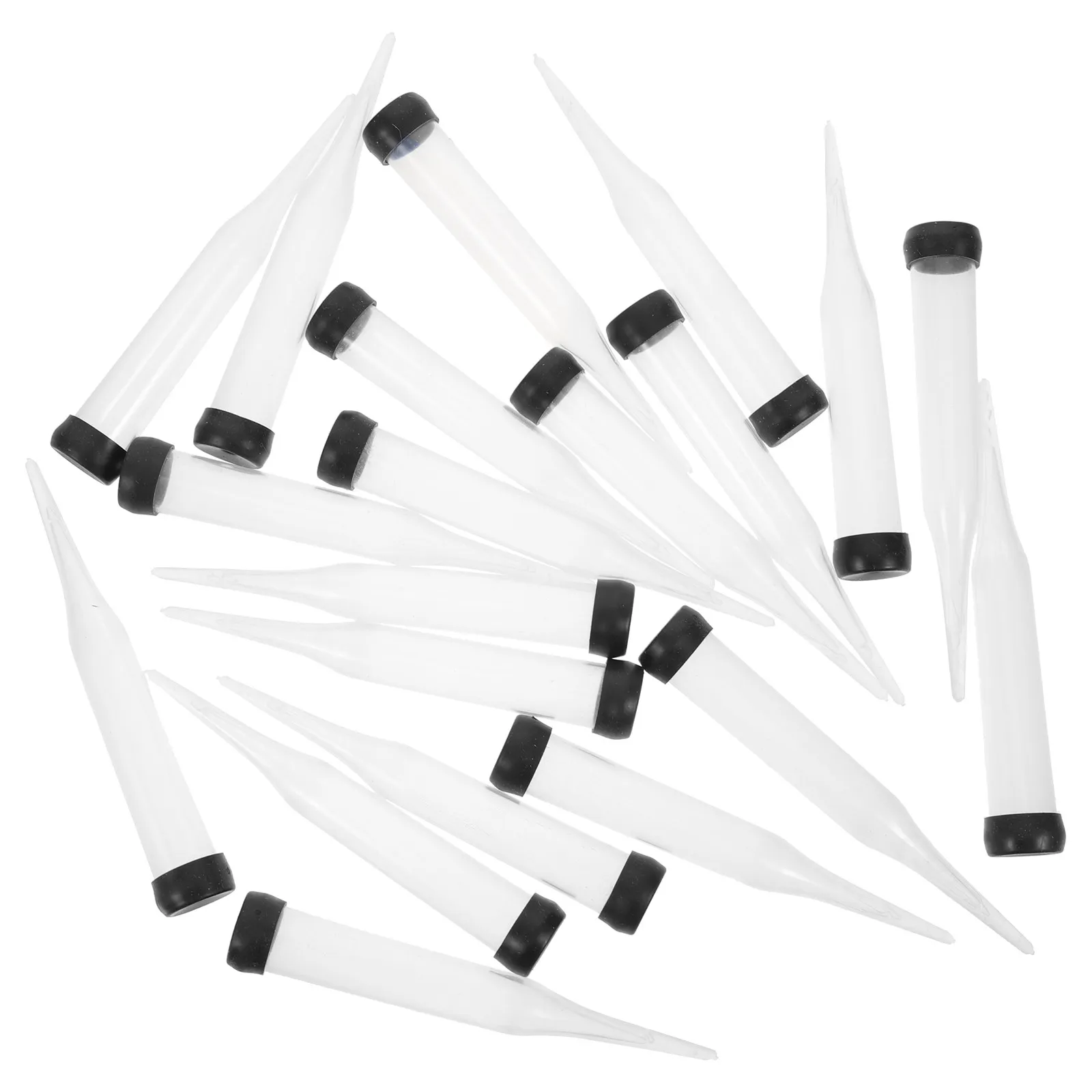 50Pcs Clear Plastic Flower Stem Water Tubes Floral Water Vials with Lids for Fresh Flower Arrangements Rose Carnations - view 4
