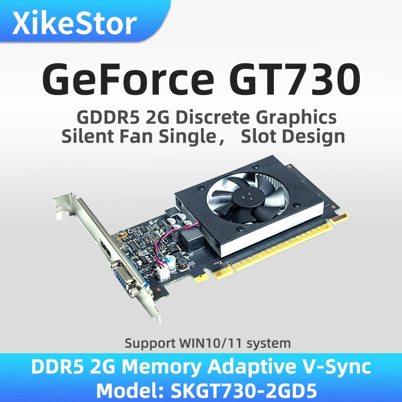 

GT 730 2GB Graphics Cards 64Bit GDDR5 Video Card for nVIDIA Geforce GPU PCIE x8 2.0 Brand New