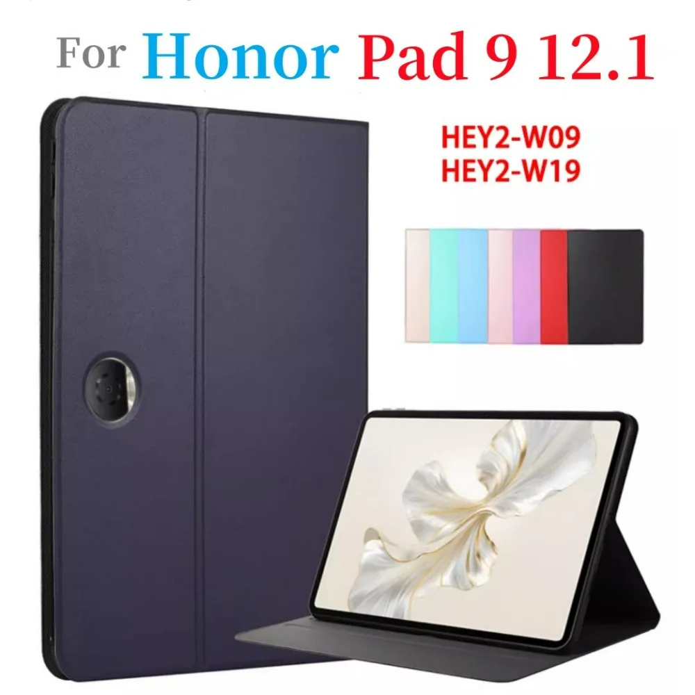 

Для HUAWEI Honor Pad 9 2024, чехол из искусственной кожи с откидной подставкой, противоударный чехол для Honor Pad 9 HEY2-W09 HEY2-W19 12,1 дюйма, корпус