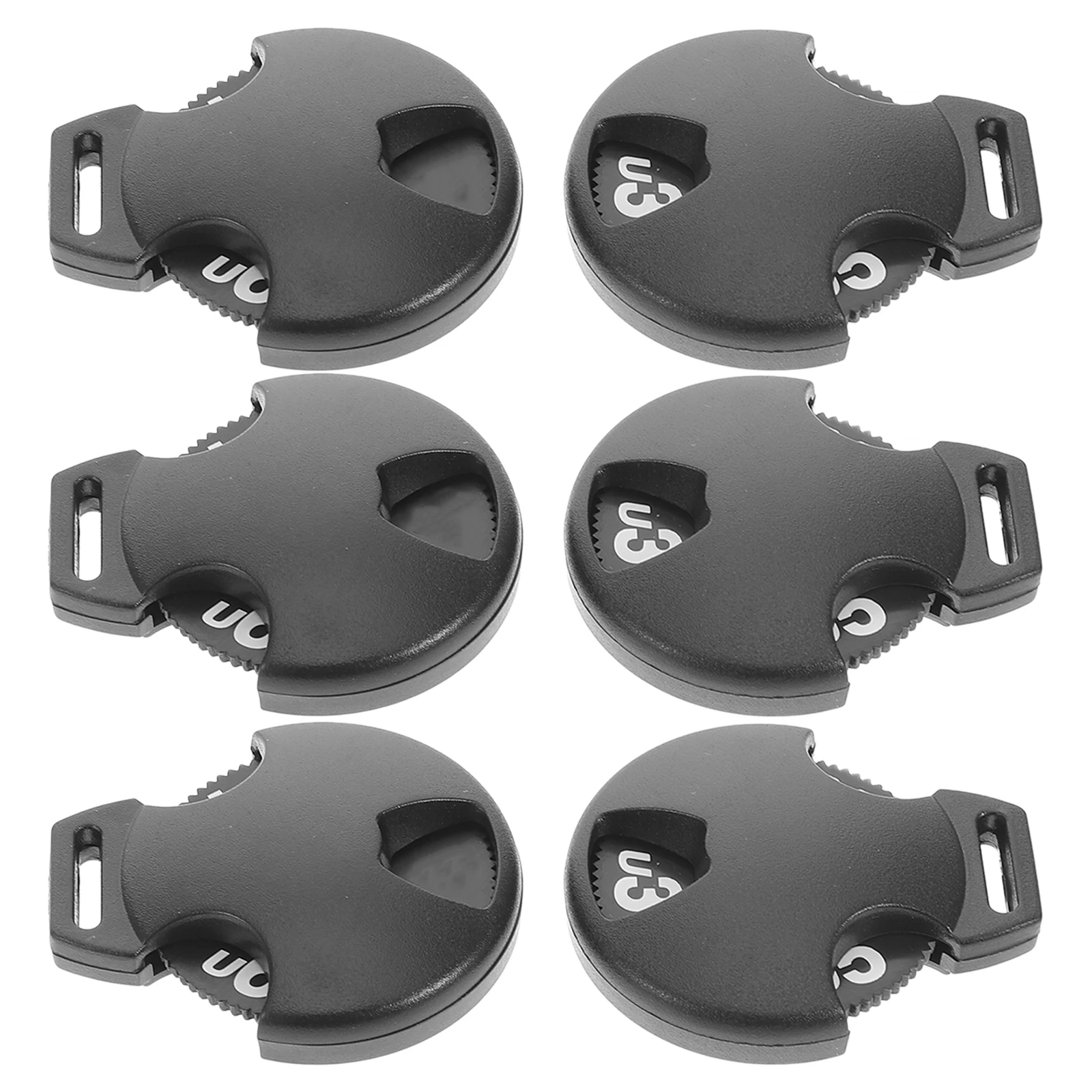 

6pcs Golf Club Headcovers Big Number Tags Flexible Id Labels Driver Fairway Protectors Durable Plastic Covers Stylish Markers