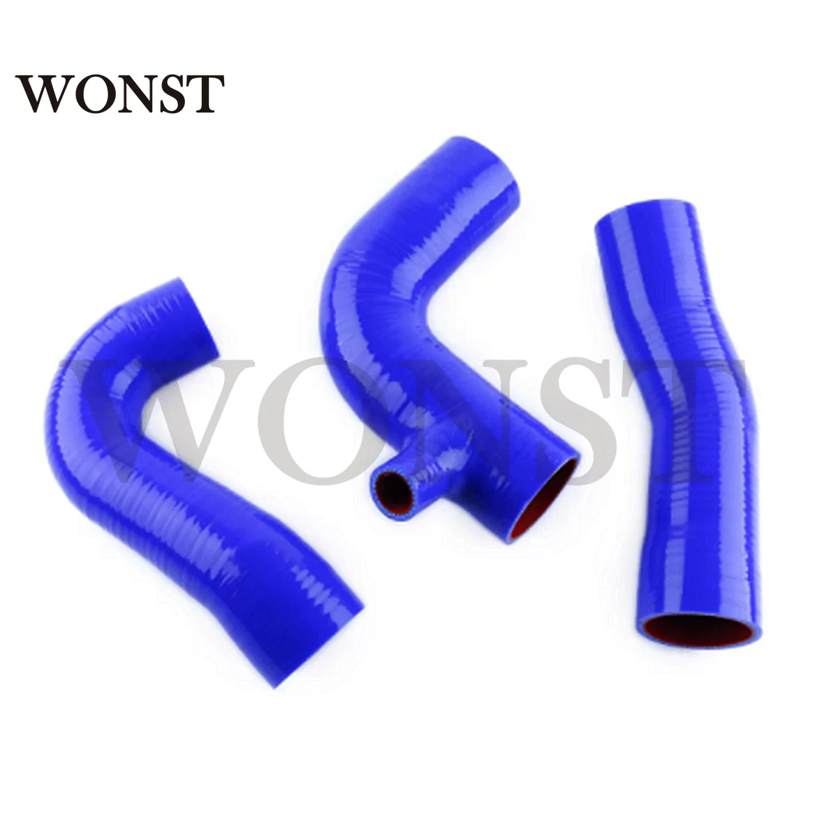 

For 1987 1988 1989 1990 Ford Sierra Cosworth 2WD T3 3PCS 4-Ply Silicone Hose