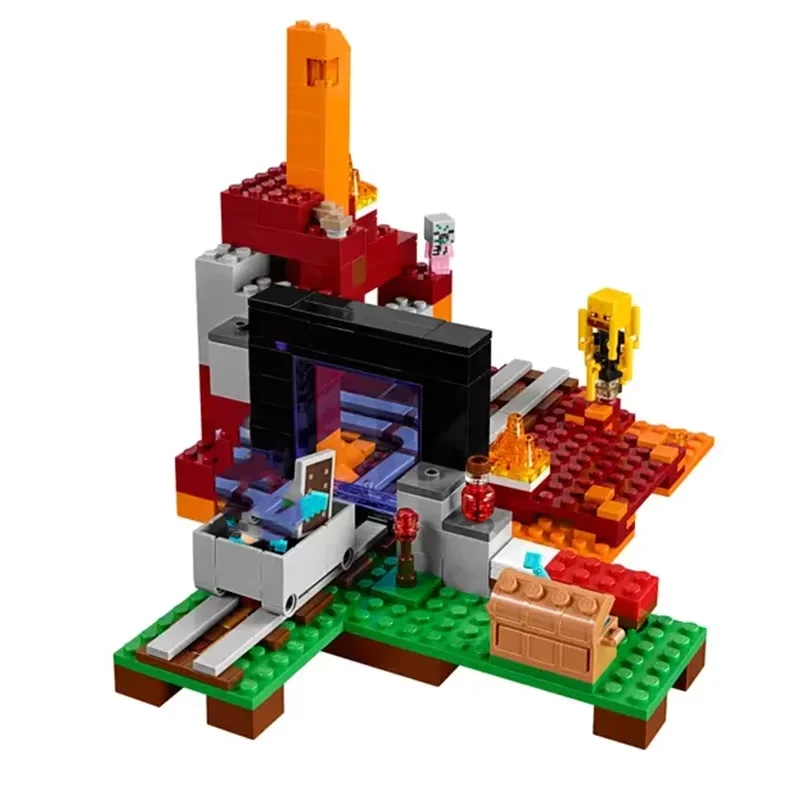 

Совместимые наборы MOC, серия MC My World, строительные блоки, Портал Нидер, призрак, детские игрушки, подарок