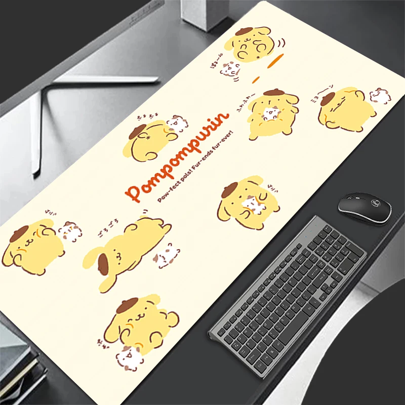 أنيمي P-pompurin ماوس الوسادة ألعاب لوحة المفاتيح مكتب ماوس حصيرة السجاد المطاط Tapis Souris الألعاب رائعة دفتر الكمبيوتر ماوس