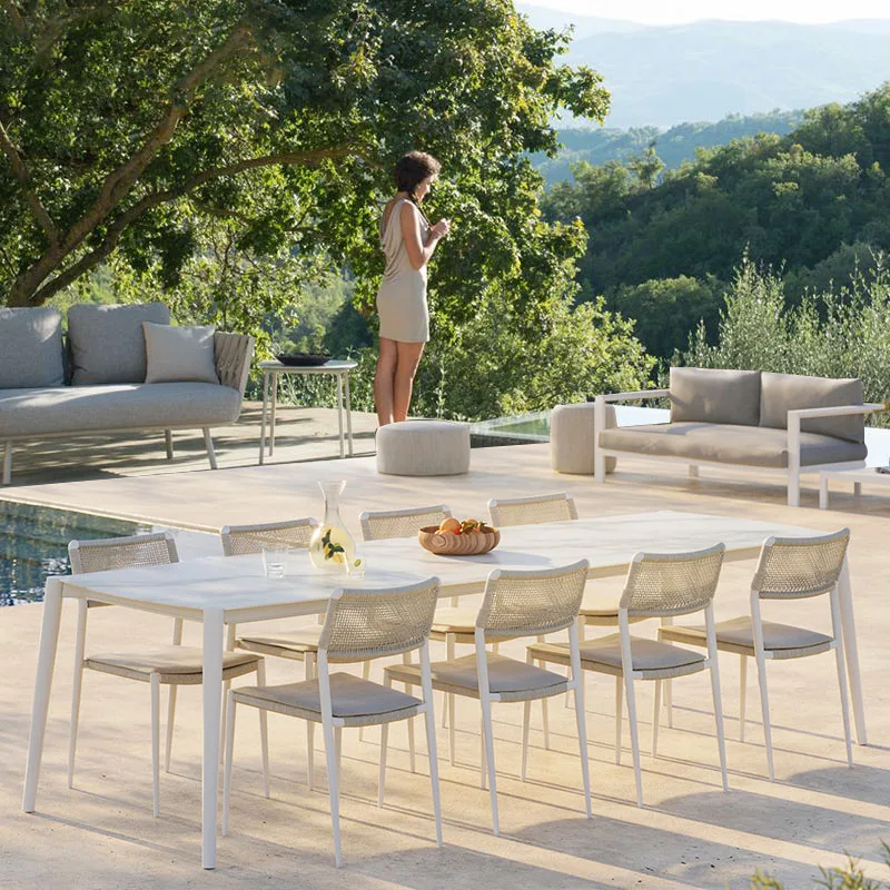 

Скандинавские садовые стулья для виллы, открытый двор, уличные офисные садовые стулья, алюминиевая мебель для лужайки, Tuinstoelen MHHYY