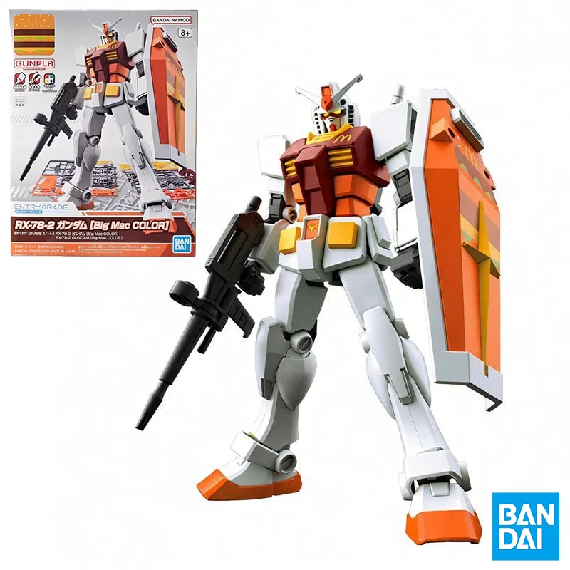 

BANDAI Genuine ENTRY GRADE Series EG RX-78-2 Gundam (Big Mac Ver.) Anime Action Figure Assembly Model Toys Collectible Ornaments