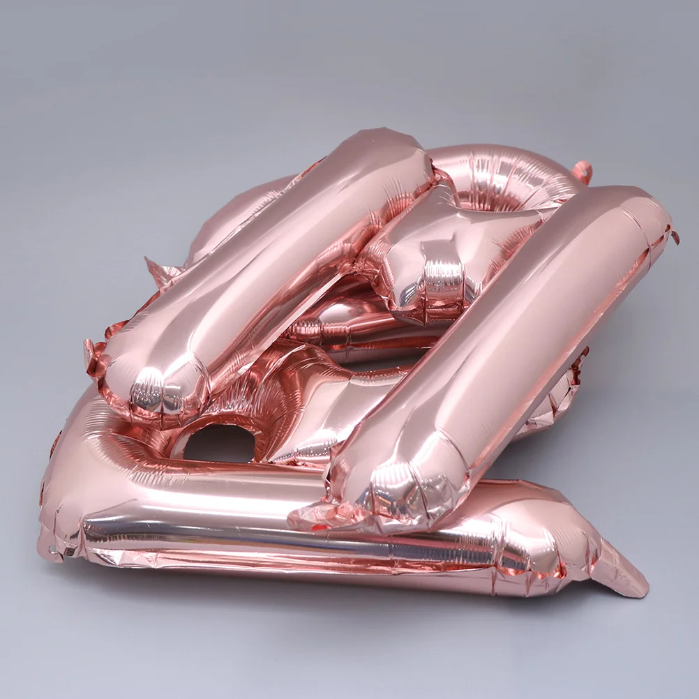 

Happy Anniversary Letters Balloons Set Rose Gold Aluminum Film Decorative Wedding Birthday Party Anniversary Decoration