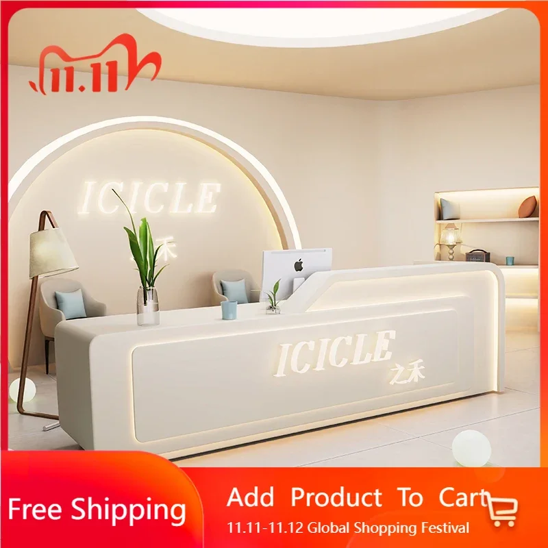 

European Reception Desk Cabinet Accessories Lectern Standing Reception Desk Banco Design Organizers Executive Home Furniture