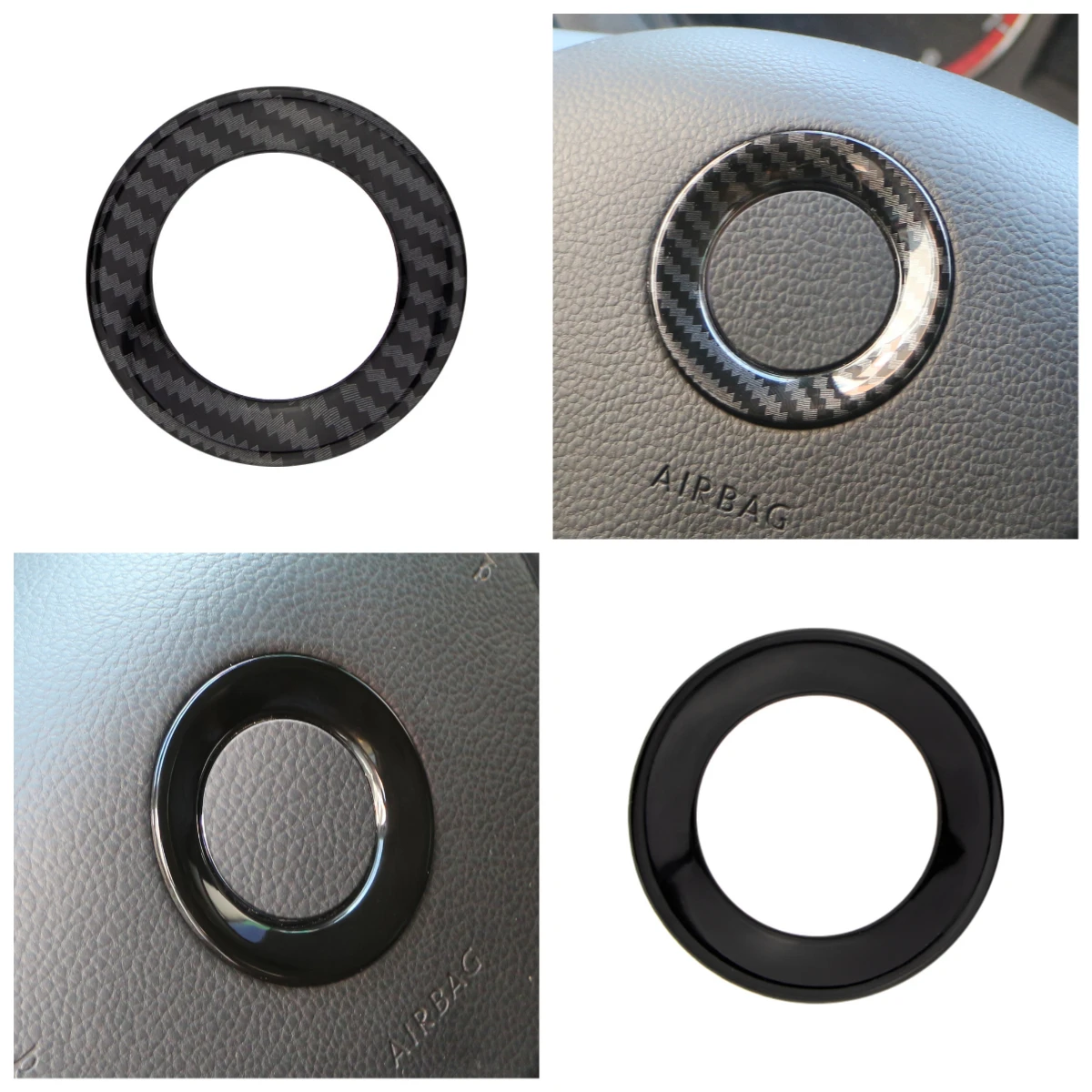 Steering Wheel Center Logo Circle Trim for Volkswagen VW Golf 6 7 MK6 MK7 Jetta MK5 Passat B6 B7 Polo Car Styling Accessories