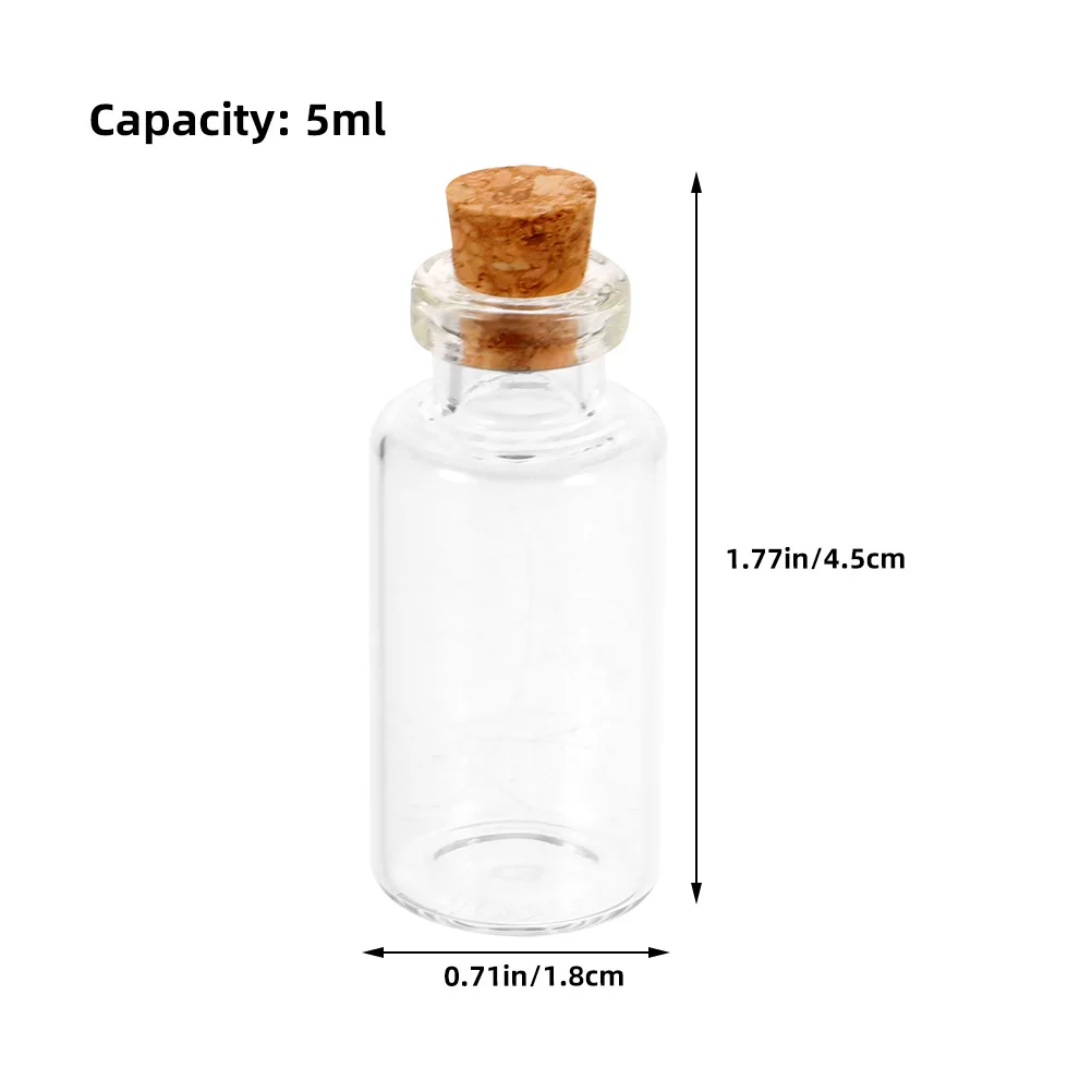 12 Stuks Mini Glazen Wens Flessen Kleine Potten Met Kurk Deksels Voor Diy Ambachten En Decor Kleine Potten Met Deksels mini Kurk Flessen