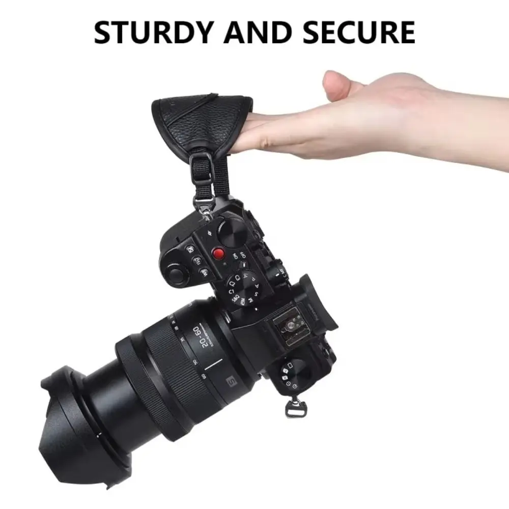 Adjustable Length Camera Hand Strap Anti-Fall Feature Safety Buckle Camera Wrist Strap Padded Design for Nikon/Sony/Canon
