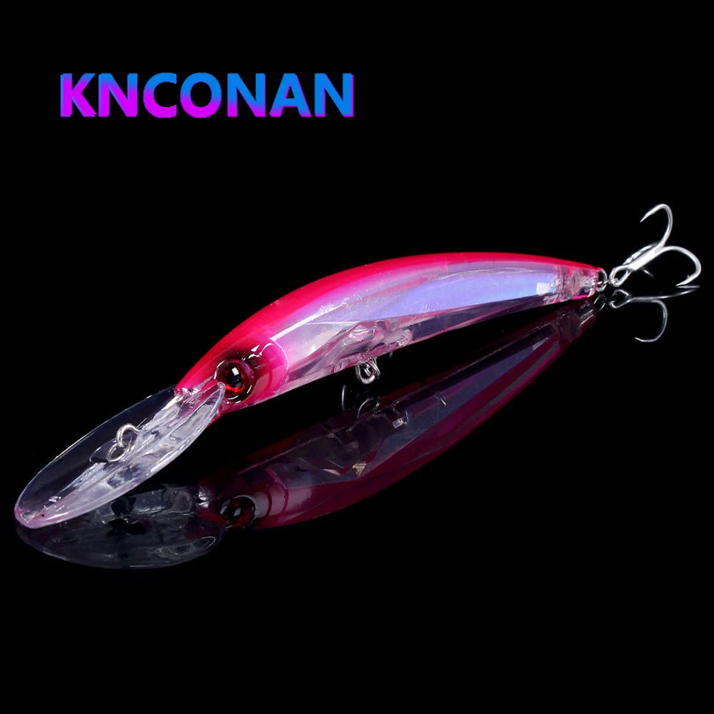 KNCONAN 170MM 23.5G Minnow Fishing Lure Laser Artificial Bait 3D Eyes Fishing Wobblers Pike Carp Bait Crankbaits Fishing Tackle