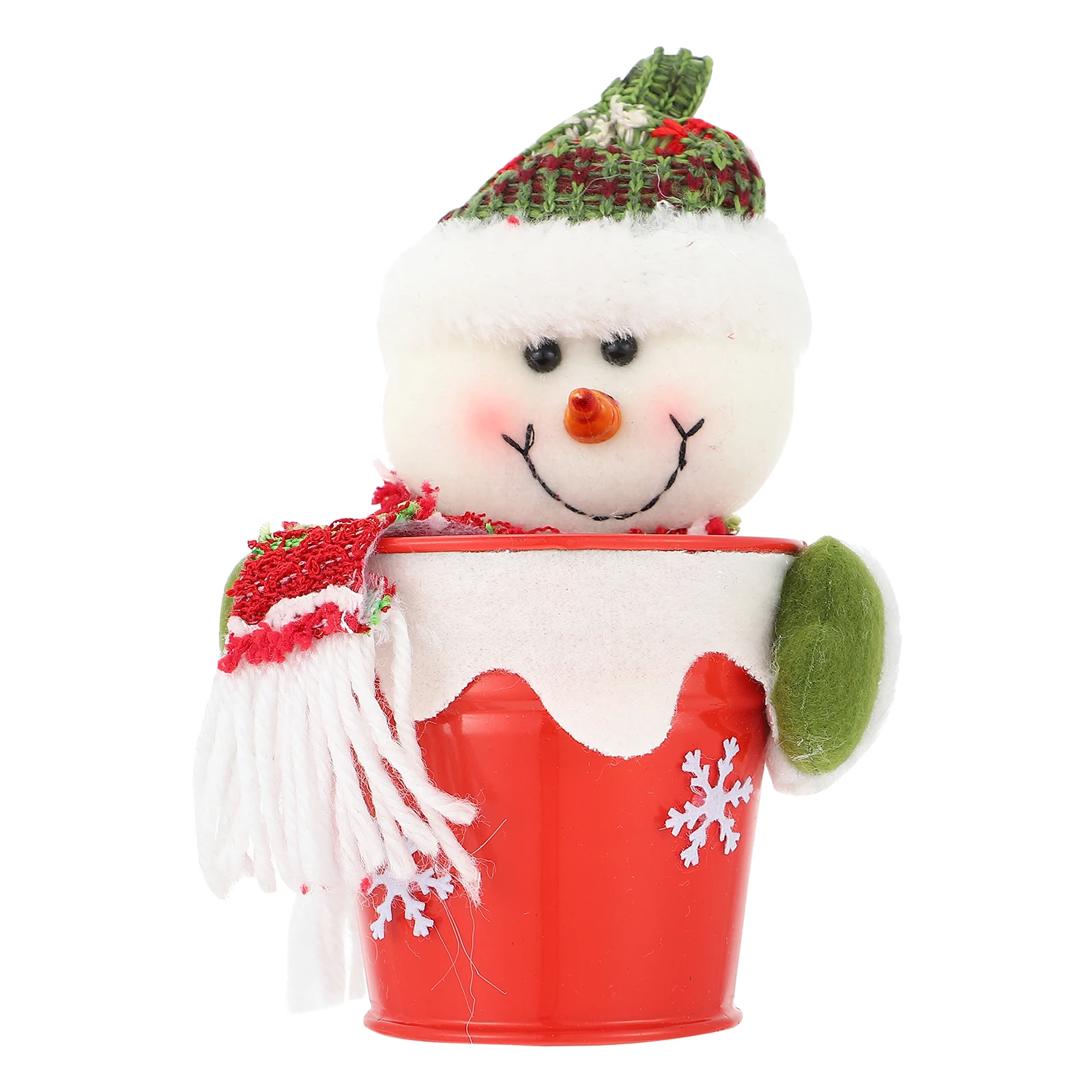 

Snowman C Xmas Container for Chocolate Holiday Treat Xmas Decorative Jar Christmas Gift Kids Party