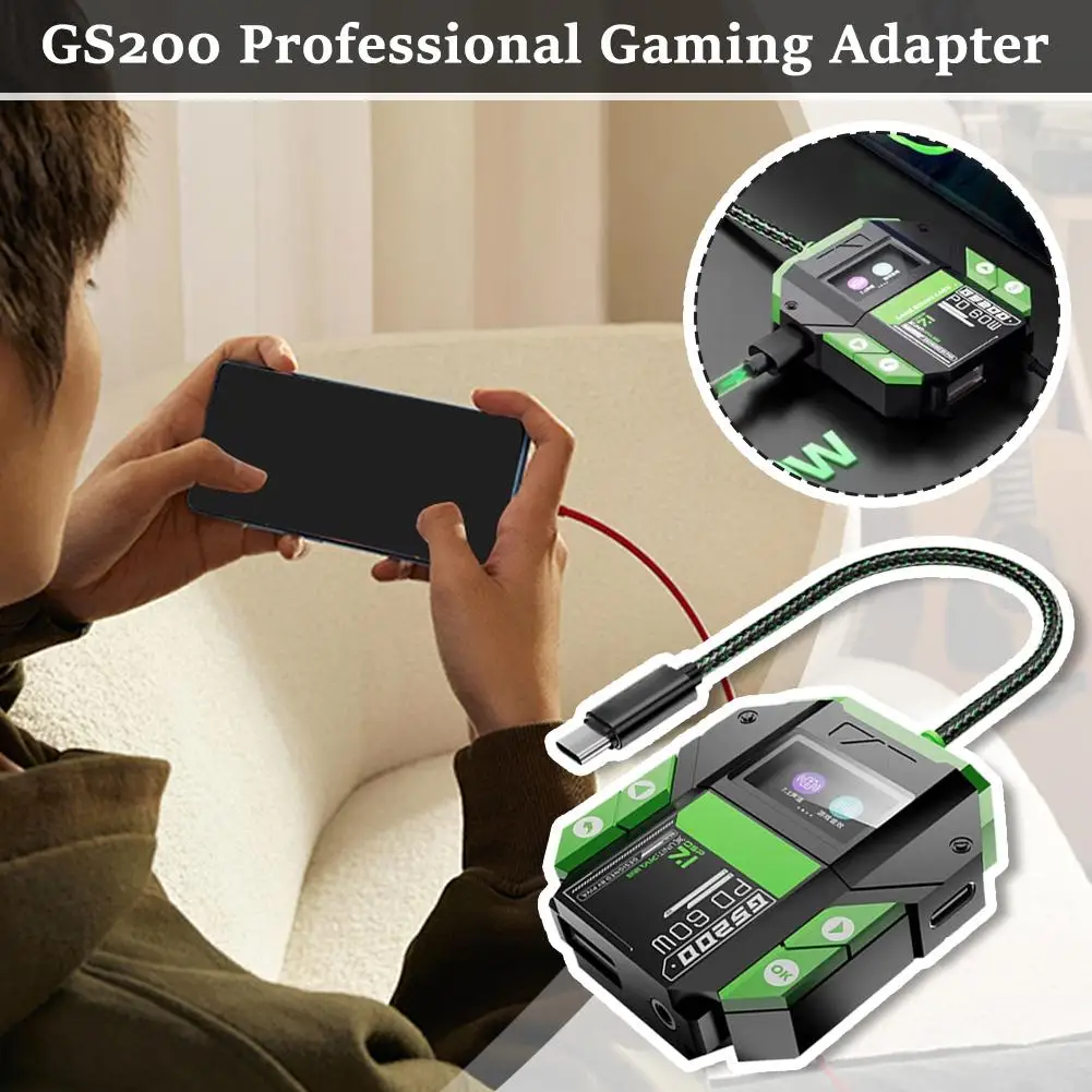 Professional Game Adapter 7.1 Virtual Surround Sound Is Enabled With One Click PD60W Fast Charge EO Equalizer Regulation