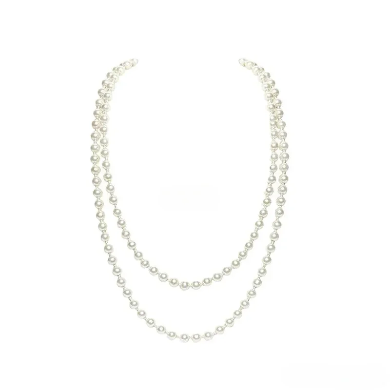 Abito da festa vintage anni '20 Collana da addio al celibato Guanti Palo da fumo Set da 3 pezzi Abito da festa da donna Crudelia