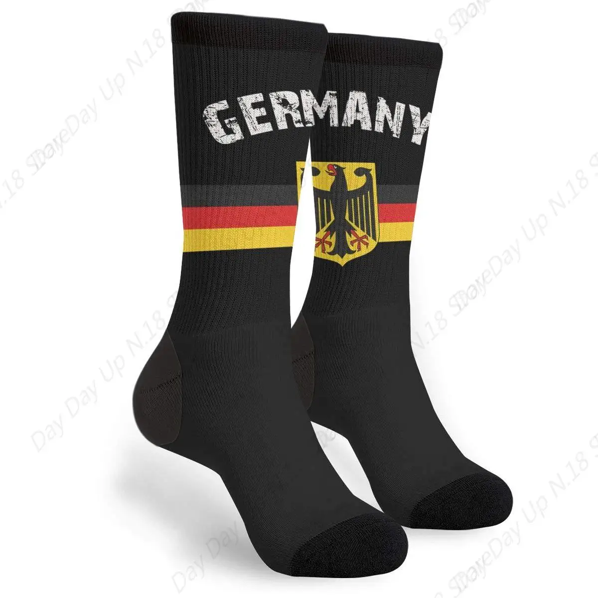 

Retro German Flag Unisex Printing Seafarer Socks Deluxe Personality Short Sock 40CM