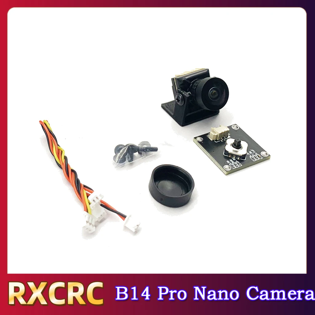 RXC FPV Nano B14Pro กล้อง COMS 1200TVL MINI 14*14 มม.1.8 มม.เลนส์ 1/3 Senor FOV 160 °   NTSC/PAL 5-20V สําหรับ RC โดรน โดรน รุ่น