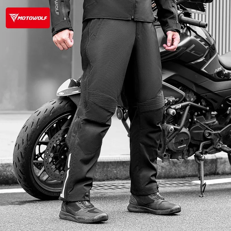Motorcycle Riding Quick Release Winter Pants Anti Fall Waterproof Wear-resistant and Warm Motorcycle Commuting Riding Pants