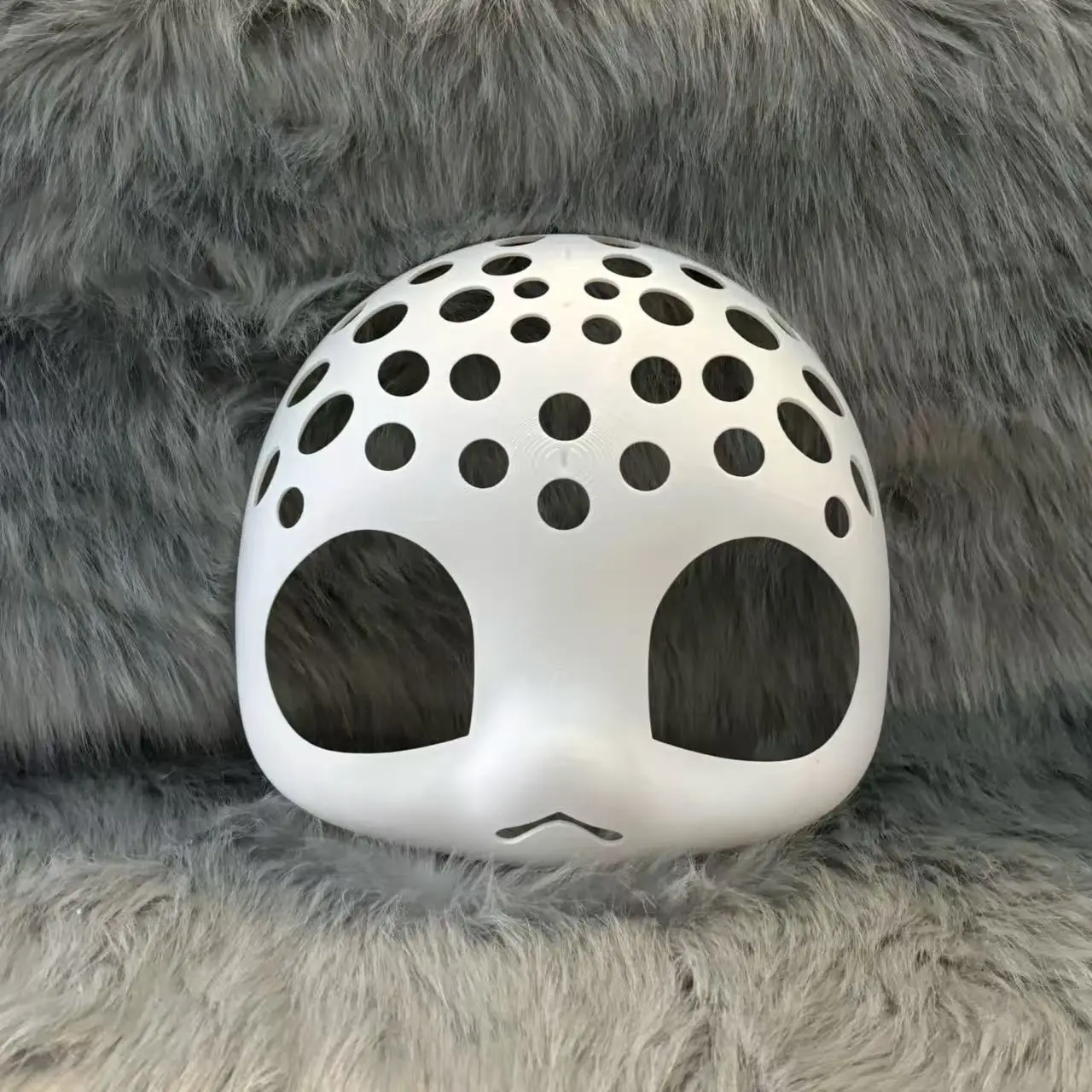 Fursuit Kemono Base Mask Animal Skull Felidae Short Snouted Furry PLA 3DPrinted Skull Furry Head DIY Cosplay Anime Accessorie