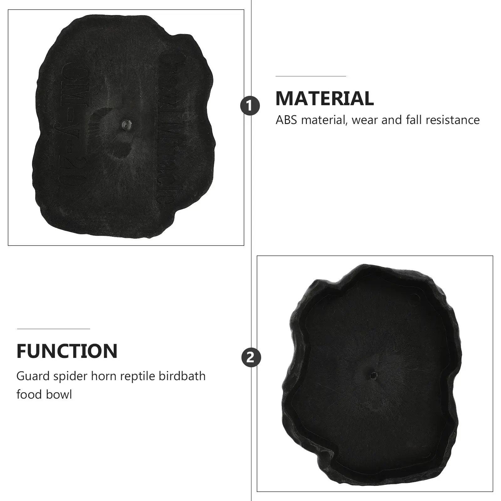 

1 шт. Контейнер для корма для рептилий, высокопрочная кормушка для ящериц с защитой от побега, инструмент для кормления домашних животных, емкость для еды и воды для рептилий