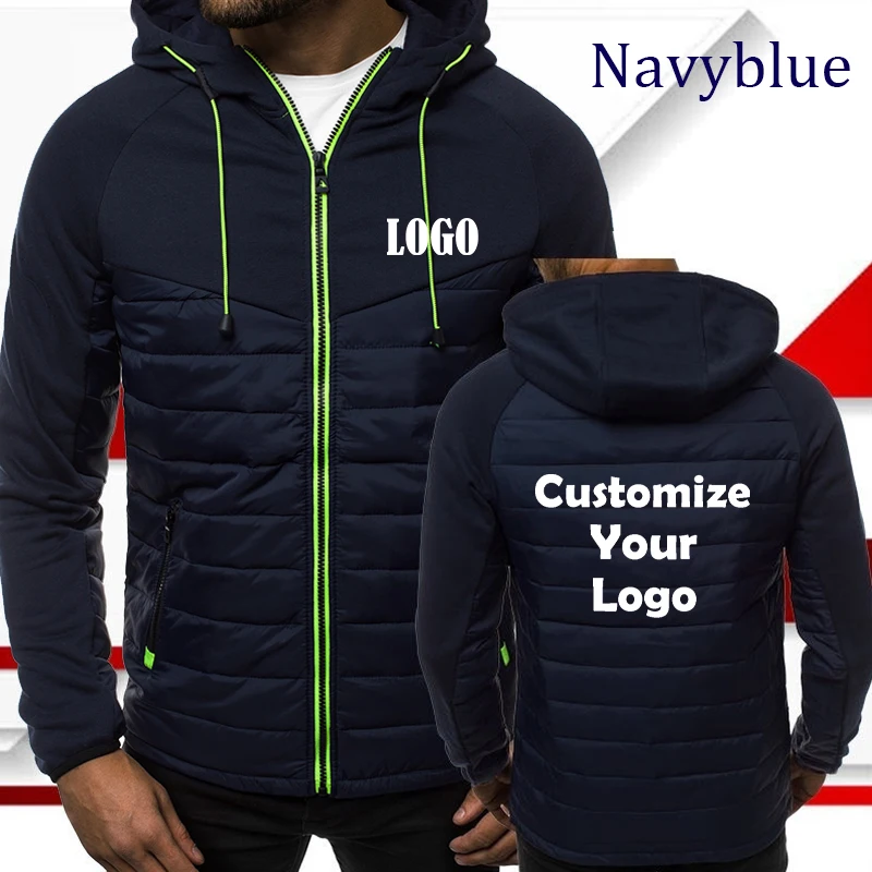 Chaqueta con cremallera para hombre impresa a la moda personalizada, sudadera deportiva con capucha, abrigo de lana, chaqueta de Otoño Invierno