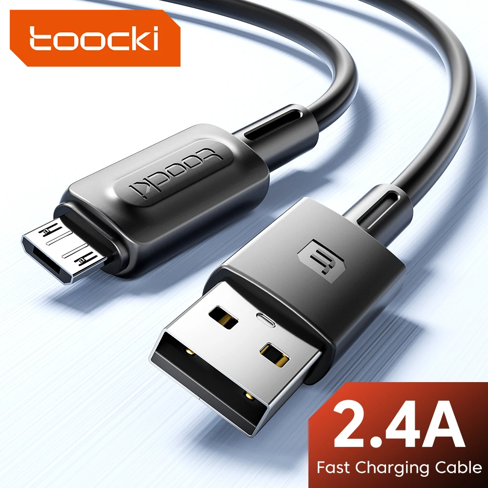 Toocki USB A TO Micro Cable 2.4A Fast Charging For Micro Interface Mobile Phones Tablets Power Banks Small Fans Data Sync Cord