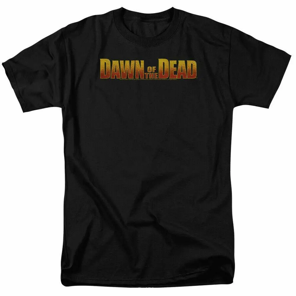 Dawn of the Dead Dawn Logo T Shirt Mens Licensed Zombie Movie Tee Black