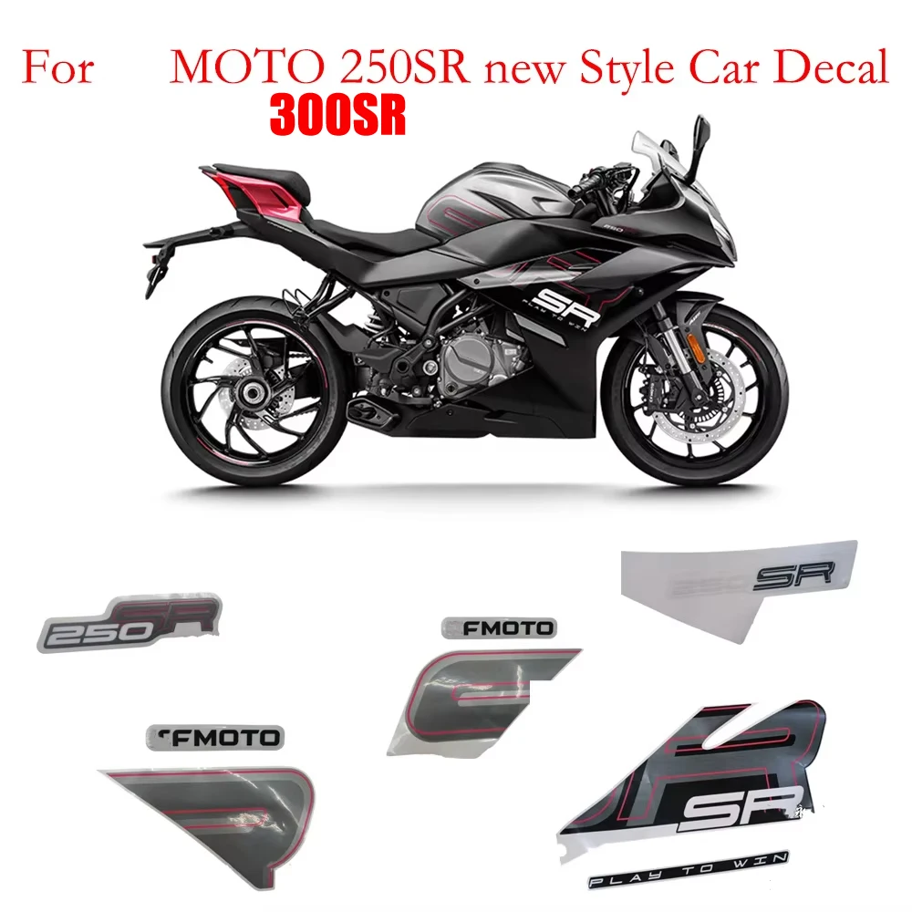 Fit For CF 2023 300SR  250SR New Style Starlight Black car original decal CF250-6C/6D original print decal