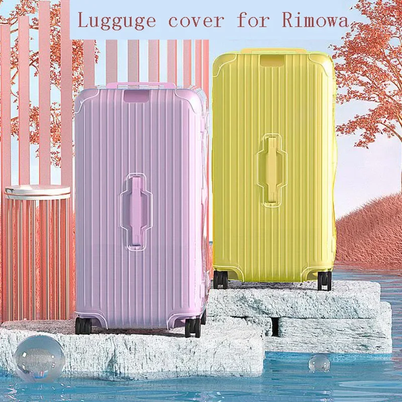 Luggage Covers For Rimowa Essential Trunk Plus 33inch Suitcase Protector with Zipper Thicken PVC Cover Travel Accessories