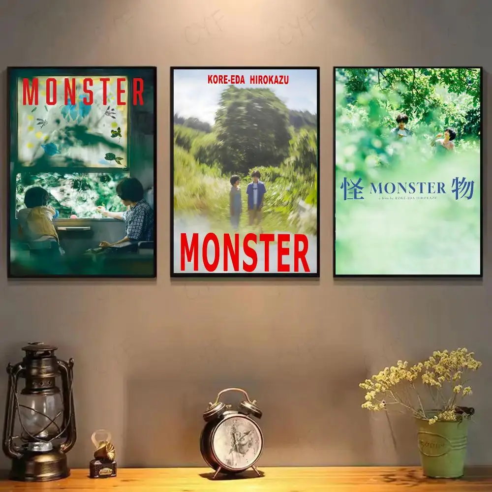Movie M-Monster Poster High-definition Art Sticker Self Adhesive Waterproof Home Decoration For Living Room