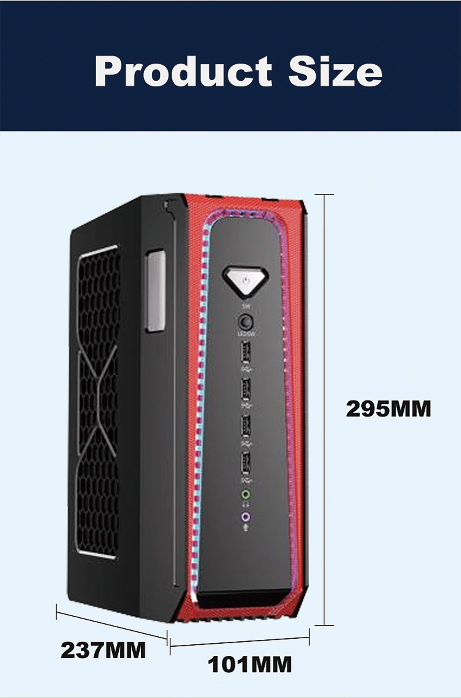 Mini PC ad alte prestazioni Intel Core i9 12400F 12700F 12900F NVIDIA RTX3060 12G Raffreddamento a liquido Costruzioni personalizzate per PC da gioco 8K