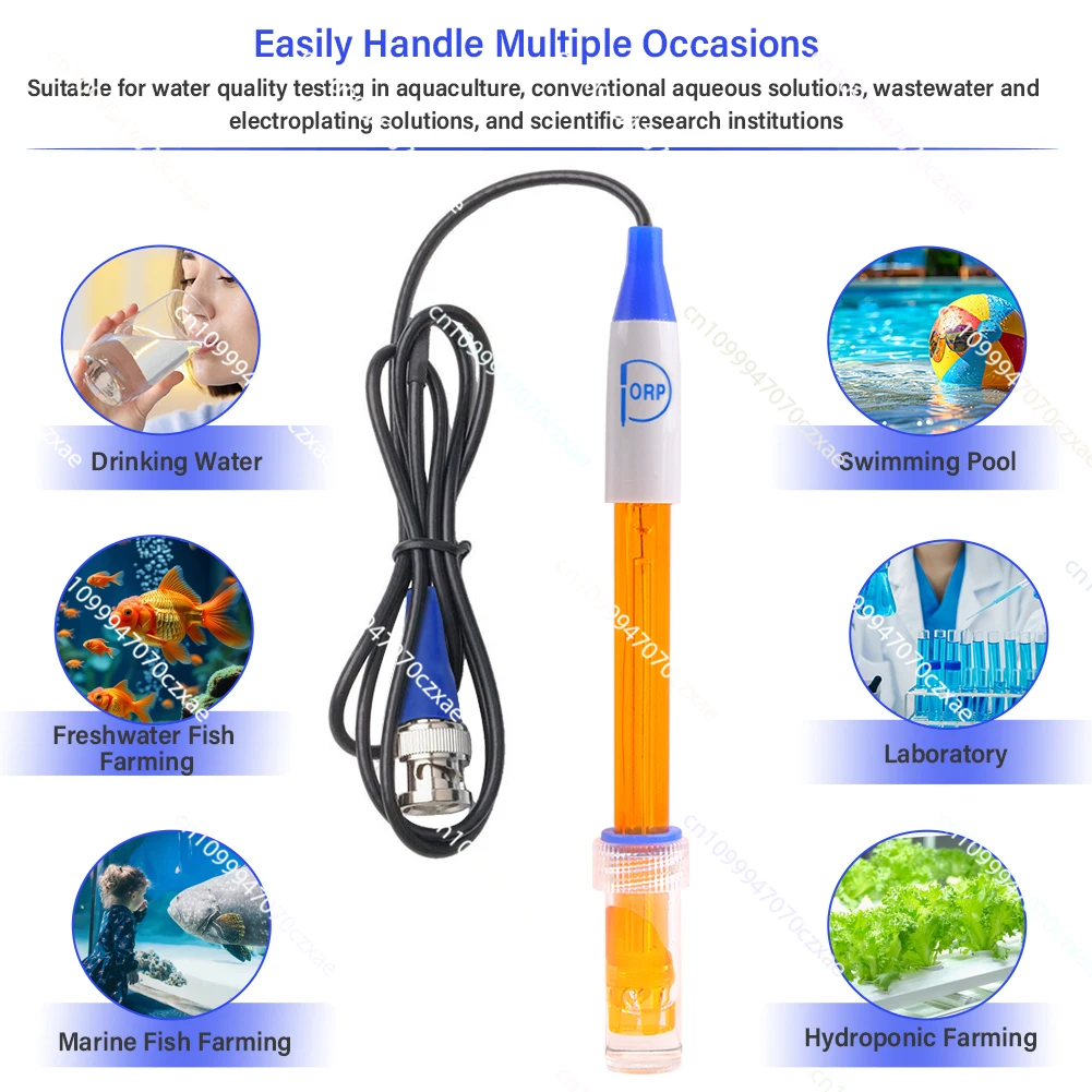 

BNC ORP Sensor 0.8m Probe for Laboratory and Field Use | 0~ 1500mV Range | IP65 Waterproof Glass Electrode