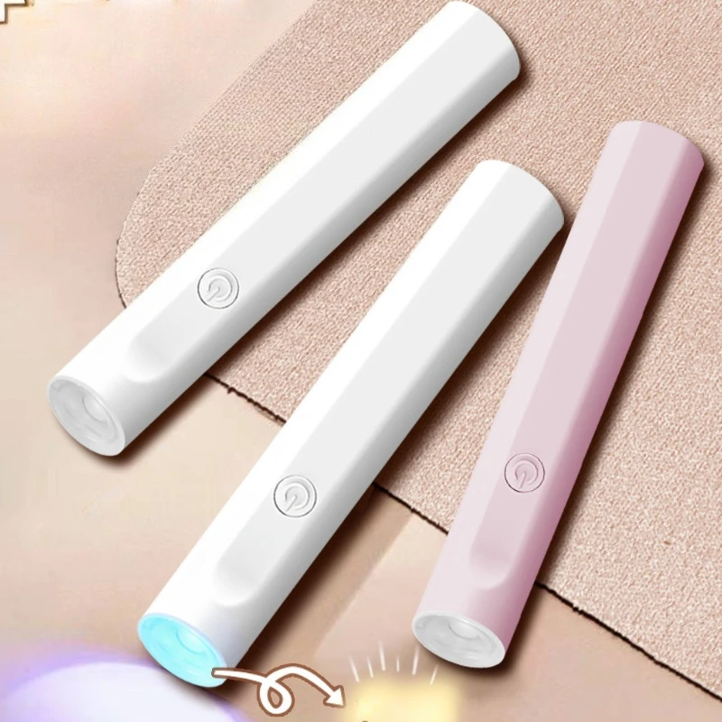 Одна линия прожектора для ногтей со светодиодной подсветкой и быстросохнущей лампой для выпечки ногтей