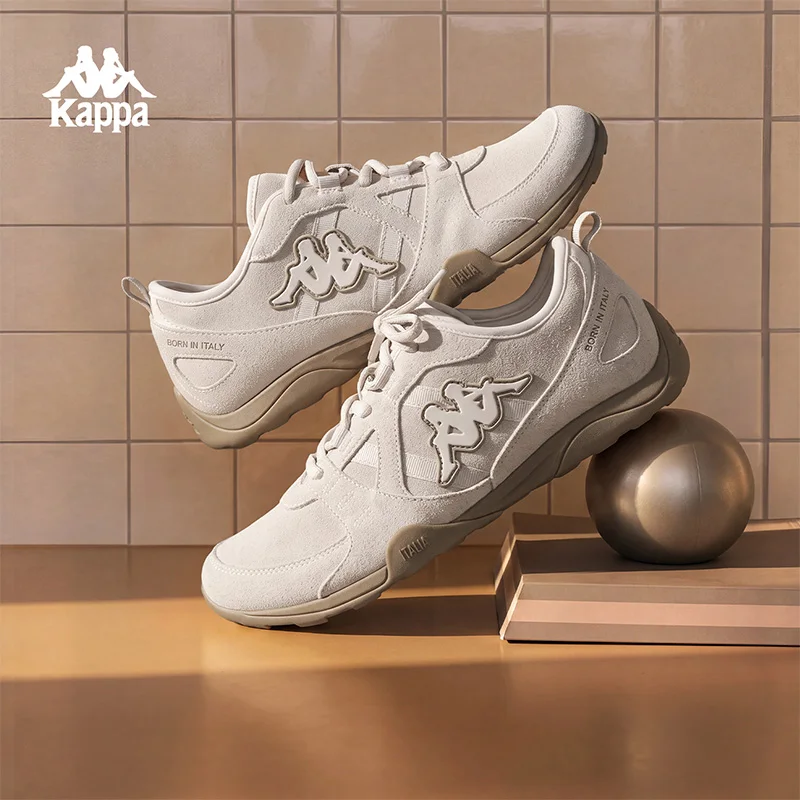 Kappa Women's Shoes Retro Casual Shoes Outdoor Non-Slip Low-Top Comfortable Sports Casual Shoes