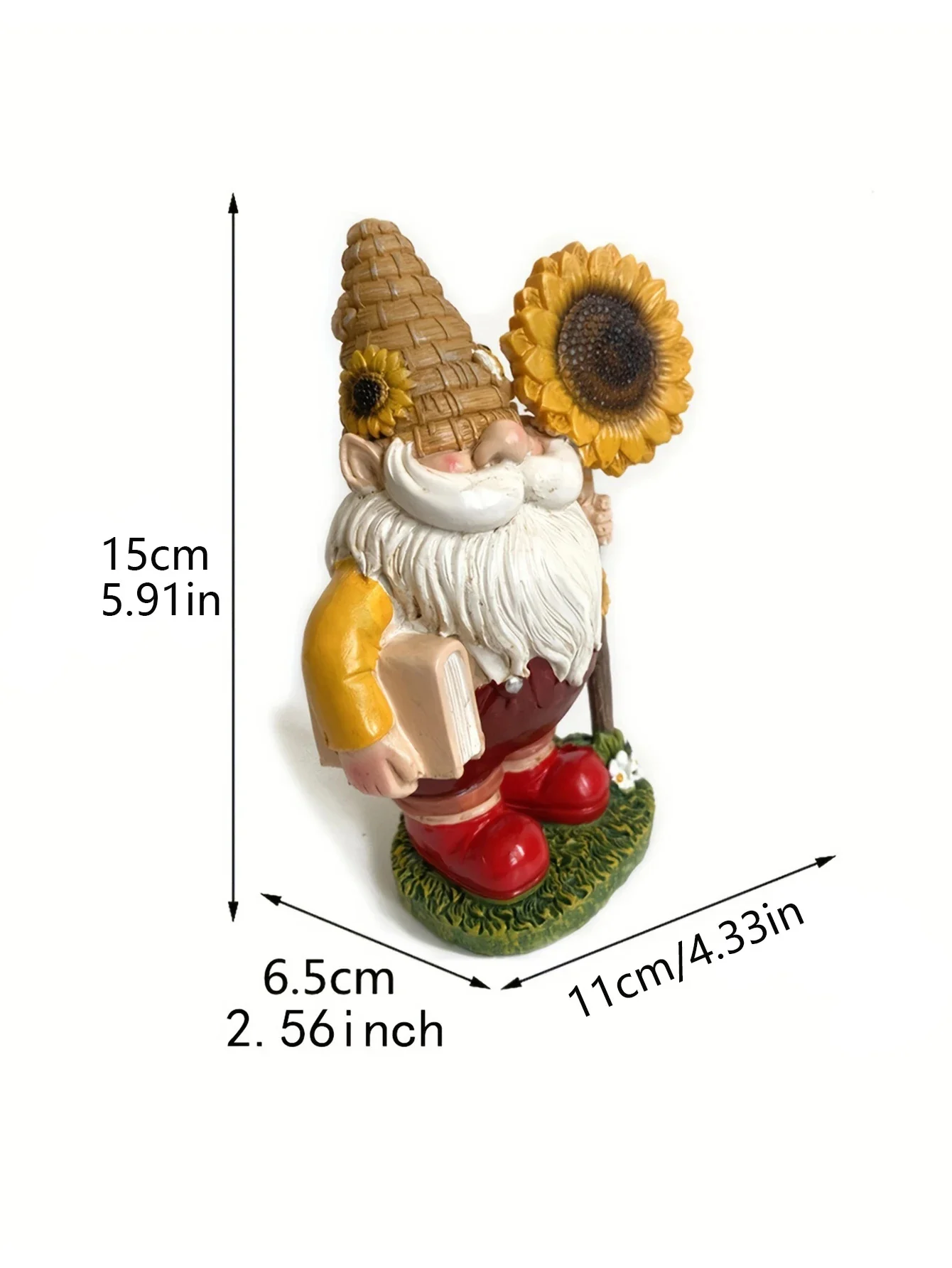 Bee Day Gift Gnome Dwarf Ornament Garden Resin Statue Ornament Decorative Dwarf Crafts