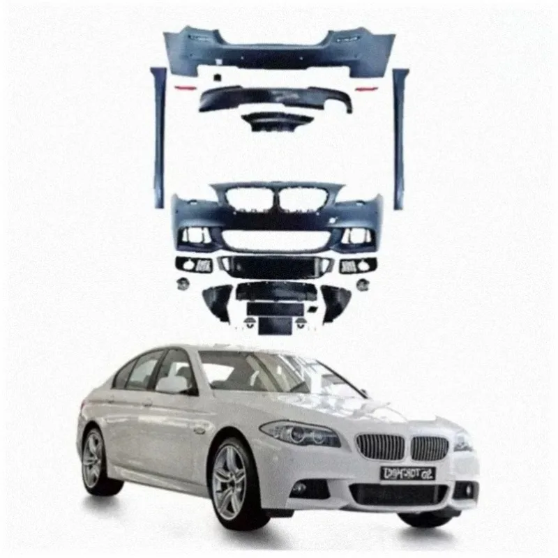 M-sports Body Kit Car Bumpers Parts for 5 Series F10 Pre 2010-2017 M Tech Style Rear Bumper Side Skirts Front Bumper