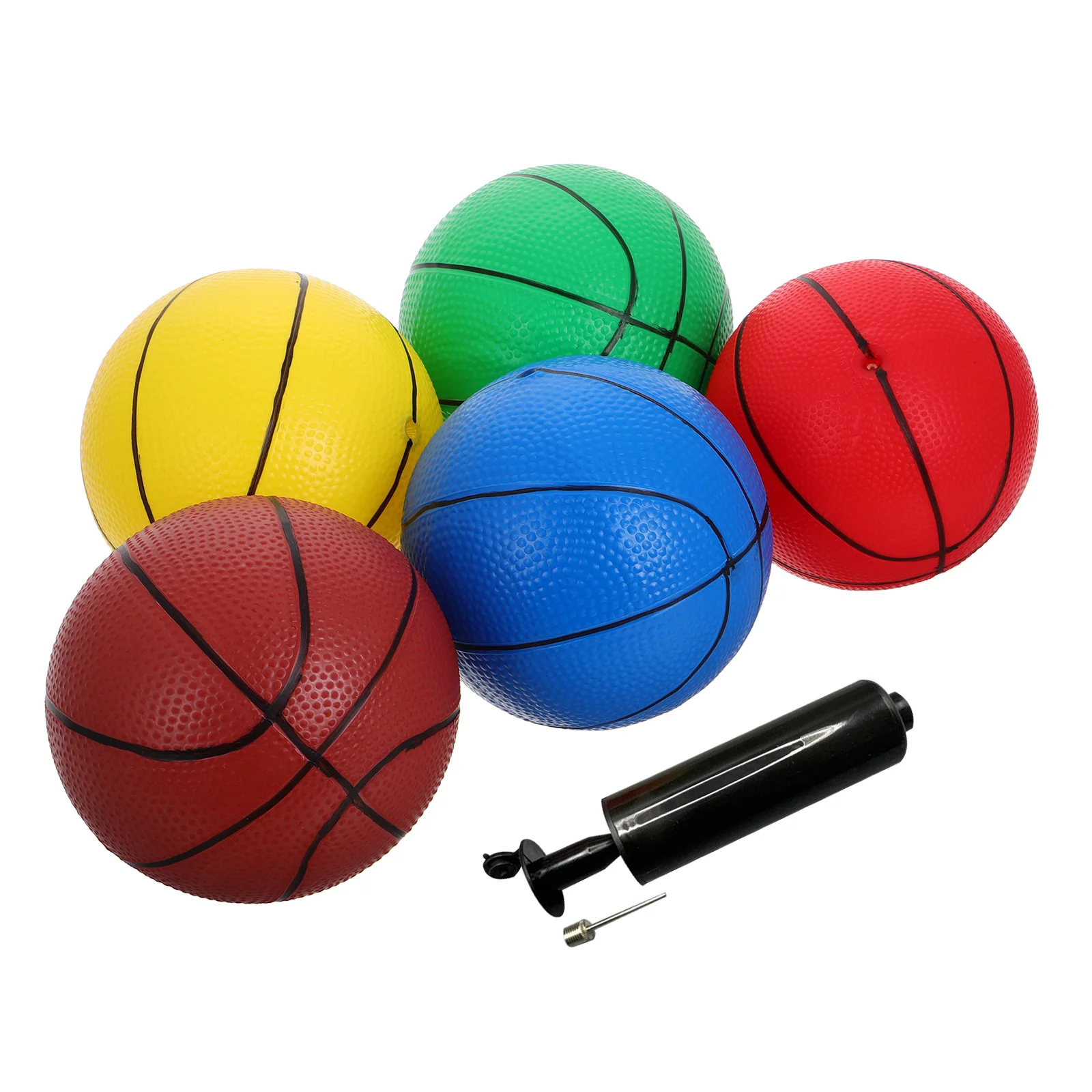 

6 Pcs Children's Mini Basketball Balls Silent Toy Kids Inflatable Indoor Sports