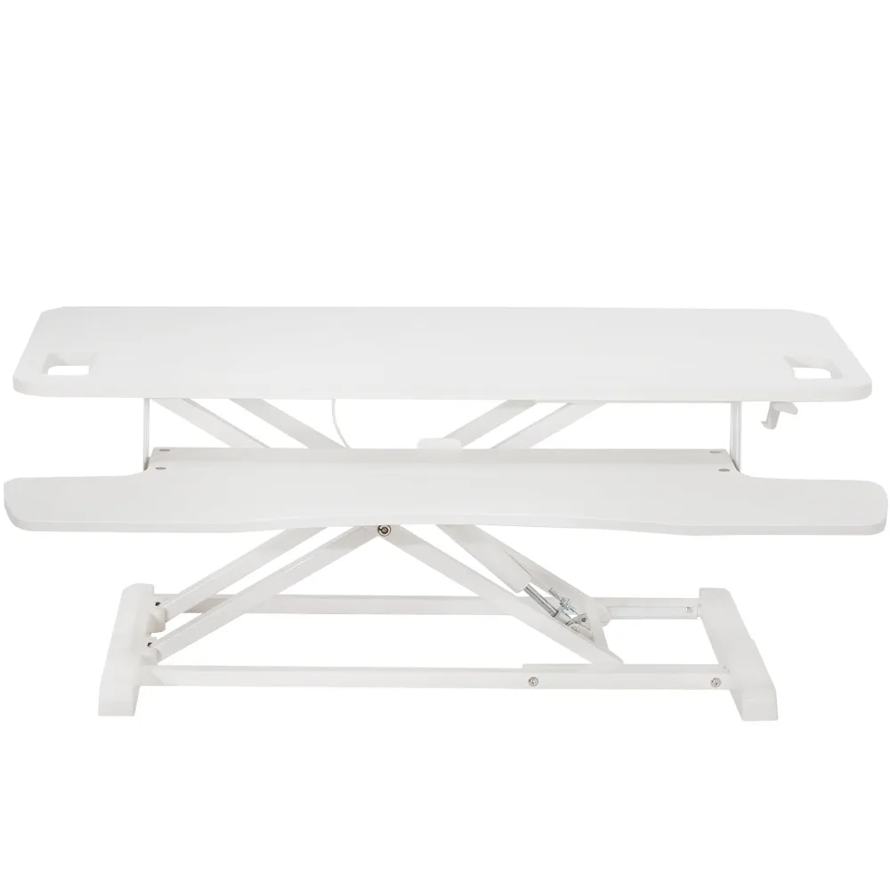 

38 inch Desk Converter, K Series, Height Adjustable Sit to Stand Riser, Dual Monitor and Laptop Workstation with Wide Keyboard