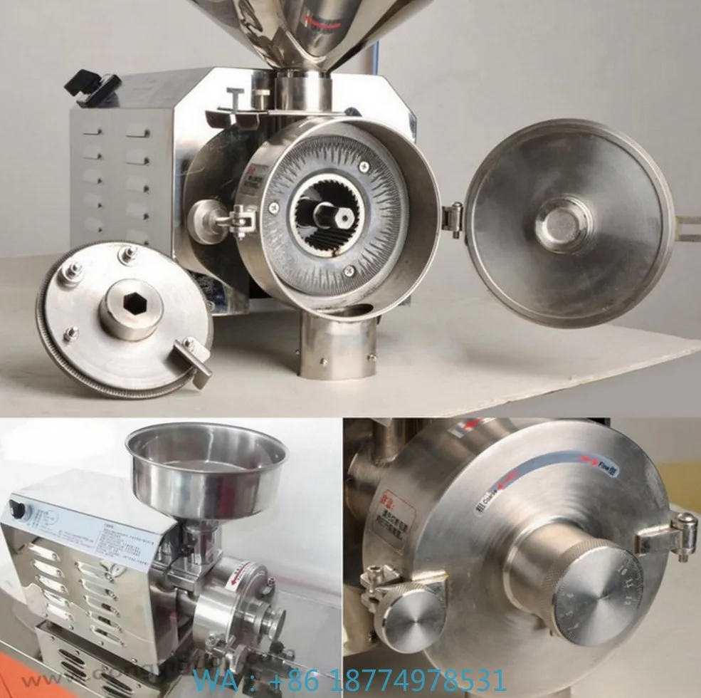 

220V Large Stainless Steel Electric Coffee Bean Grinder Industrial Grinding Machine