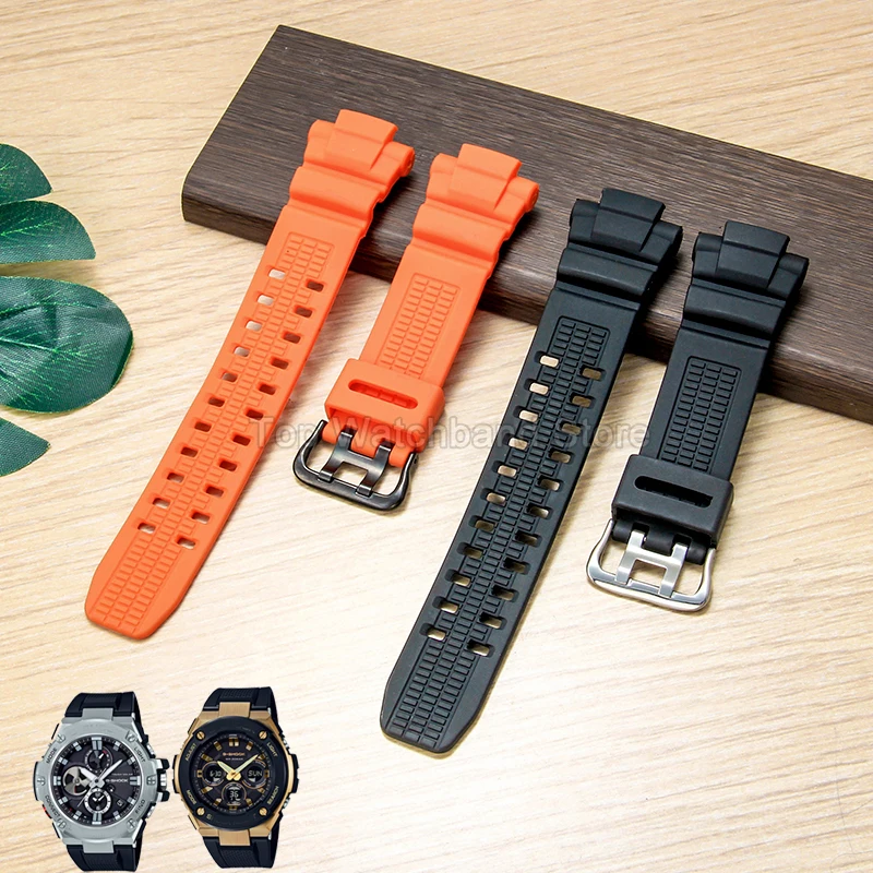 Watch Strap for Casio G-SHOCK Air Collection GW-3000B 3500B 2500B 2000 G-1500B Silicone Watchband Black Orange Special Size