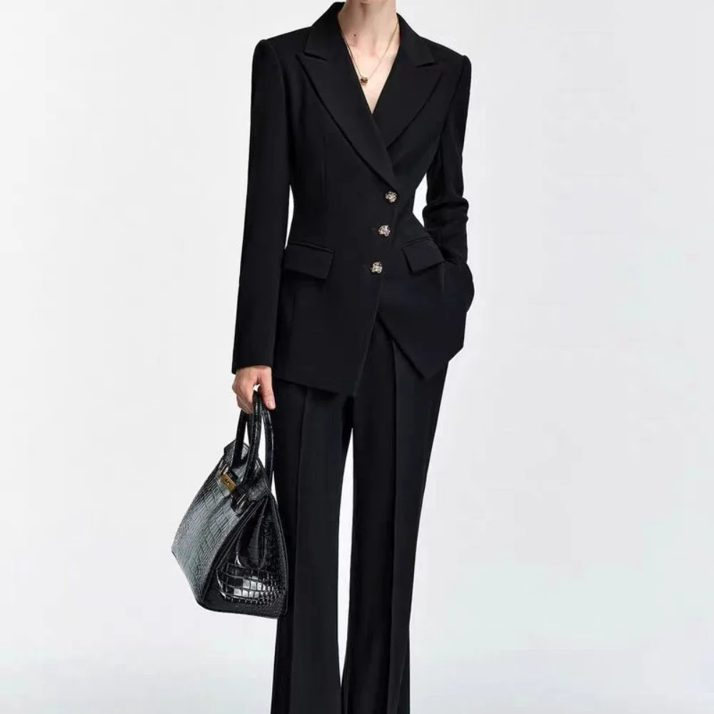 New women's spring and autumn suits, suitable for college students and civil servants' interviews, professional wear, fashionabl