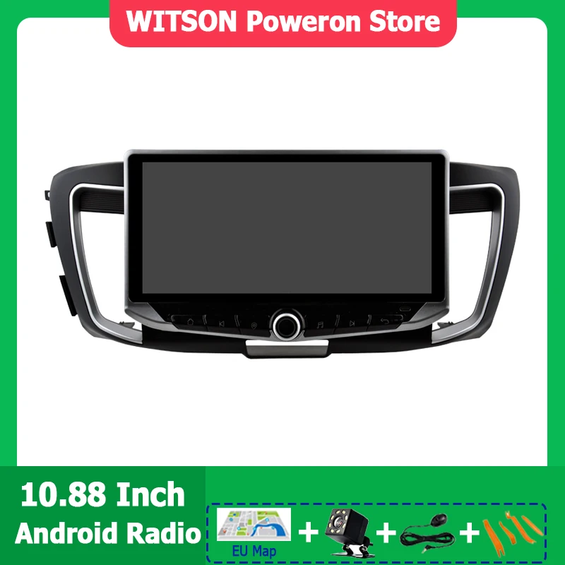 WITSON CarPlay Auto Radio Unite For Honda Accord 9 2003-2017 Multimedia Stereo 10.88