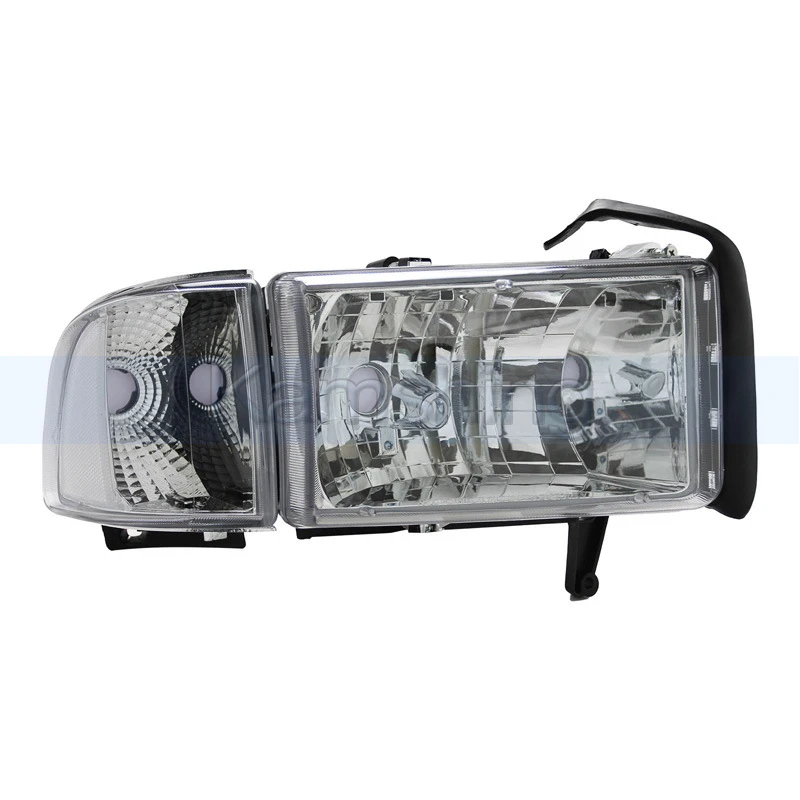 1pair Front Bumper Headlight For Dodge Ram 1994-2001 Headlamp Head Lamp Head Light