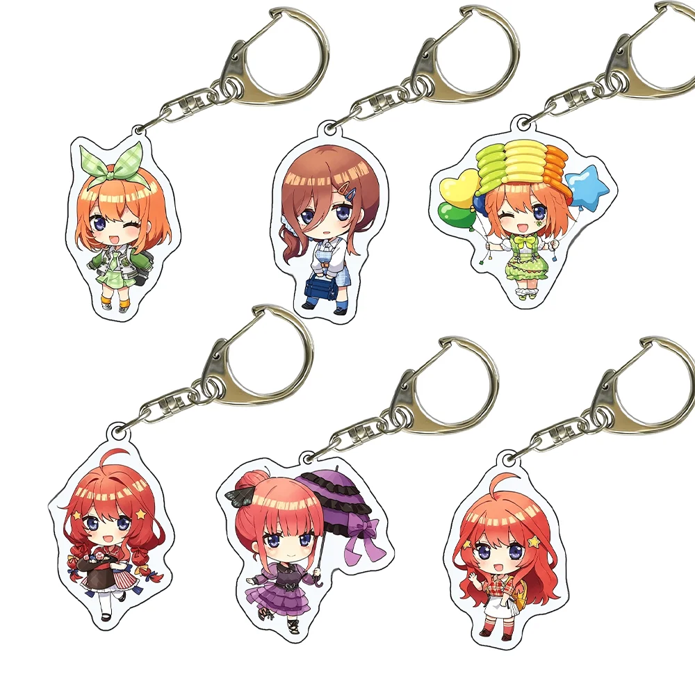 

“The Quintessential Quintuplets” 6cm Acrylic Keychain Nakano Itsuki Cute Version Anime Pendant Bag Charm Fans Birthday Gift
