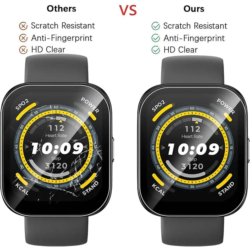 3PCS Clear HD Film Screen Protector For Huami Amazfit Bip 5 Bip5 SmartWatch Protective Films Cover TPU Full Coverage Accessories