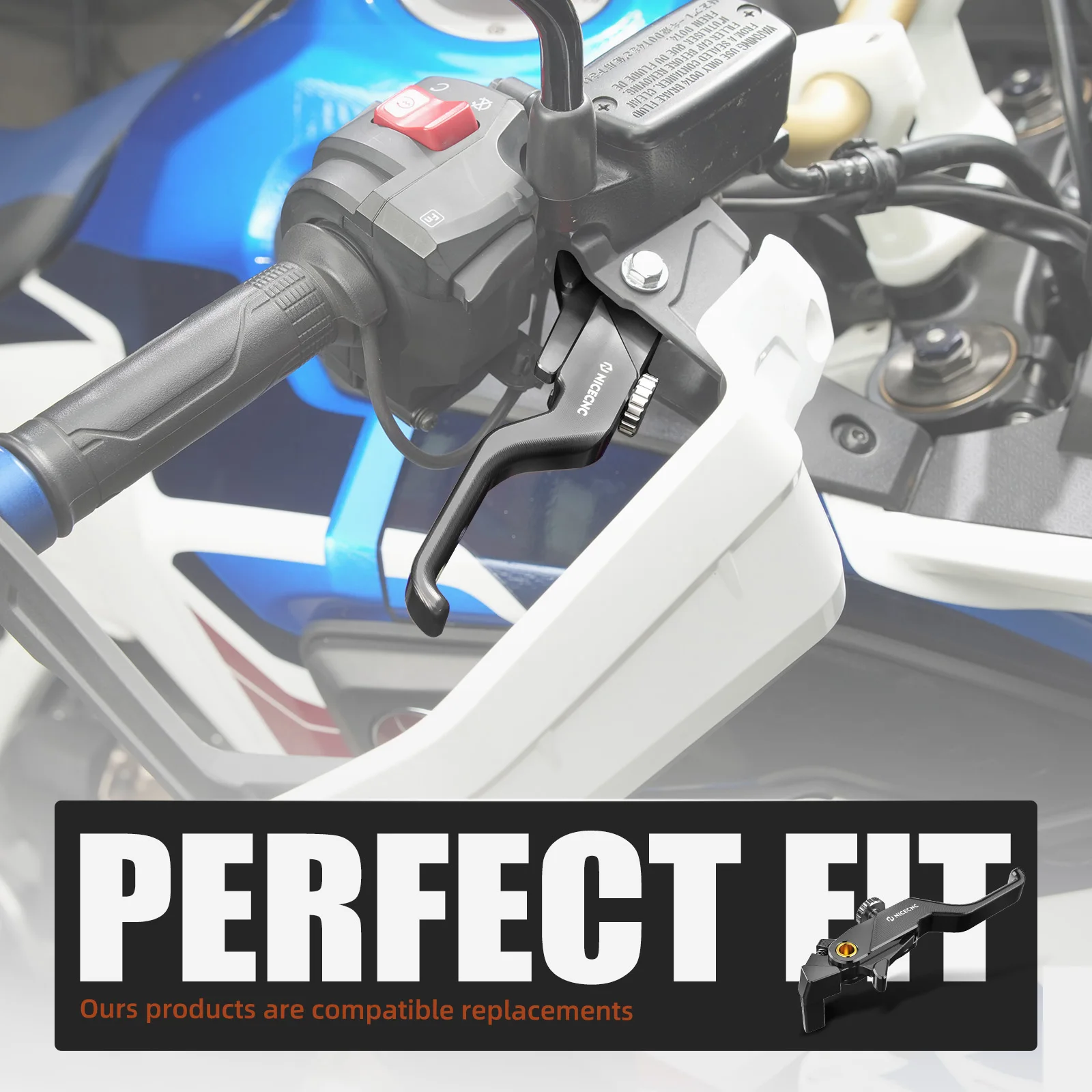 Für Honda CRF1100L Africa Twin Adventure 2019-2026 Verstellbarer Kurzer Zweifinger-Bremshebel Africa Twin CRF1100L/Adventure – Detail 8