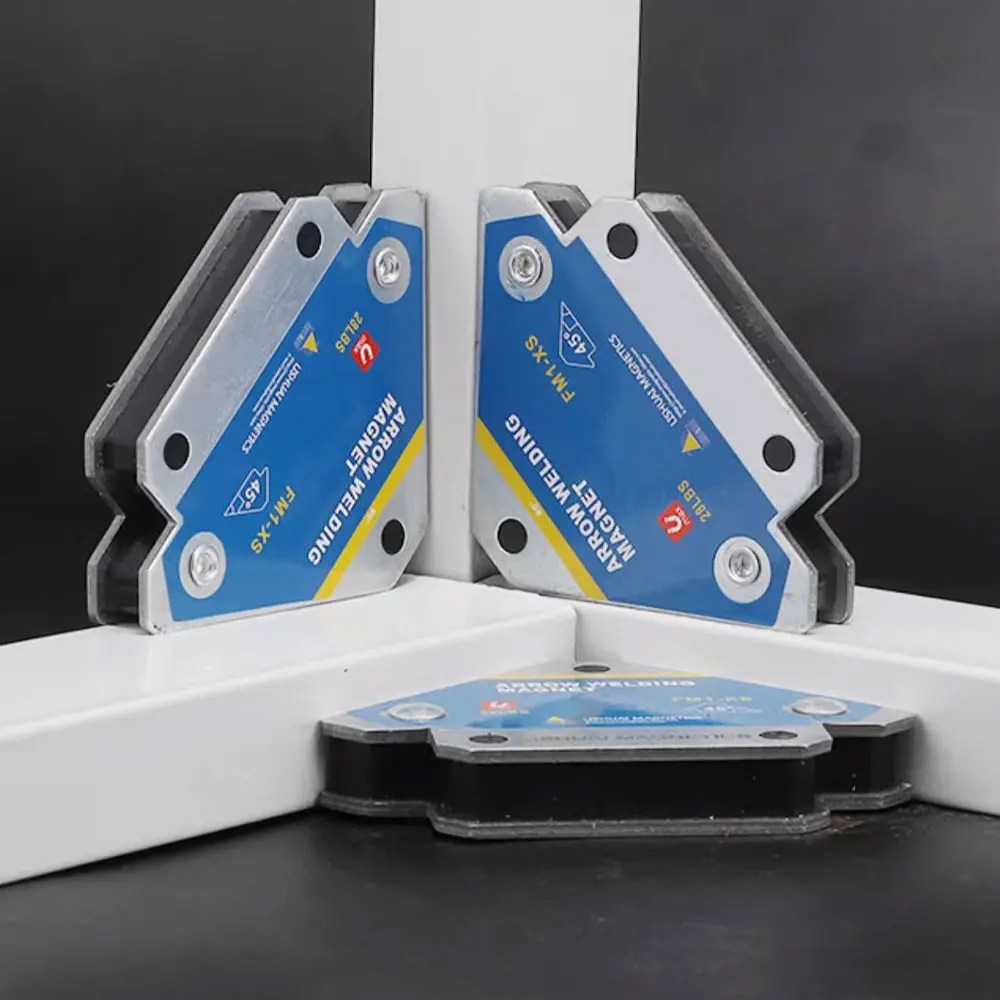 2pcs Magnetic Welding Fixer 45° 90° 135° Multi-angle Magnet Weld Positioner Ferrite Auxiliary Locator Tools