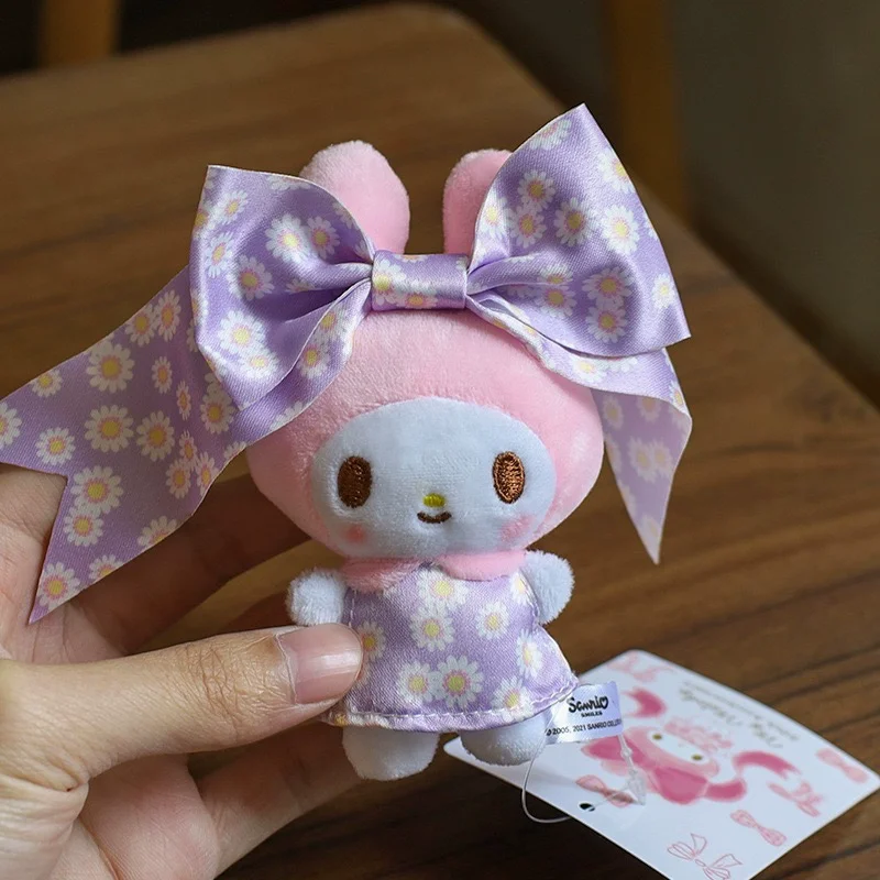 Anime Cartoon Knuffel Hanger Roze Leuke Boog Geanimeerde Randpop Tas Hanger Decoratie Sleutelhanger Meisjesachtig Verjaardagscadeau